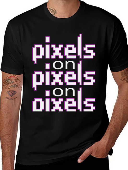 Pixels on Pixels Graphic T-Shirt