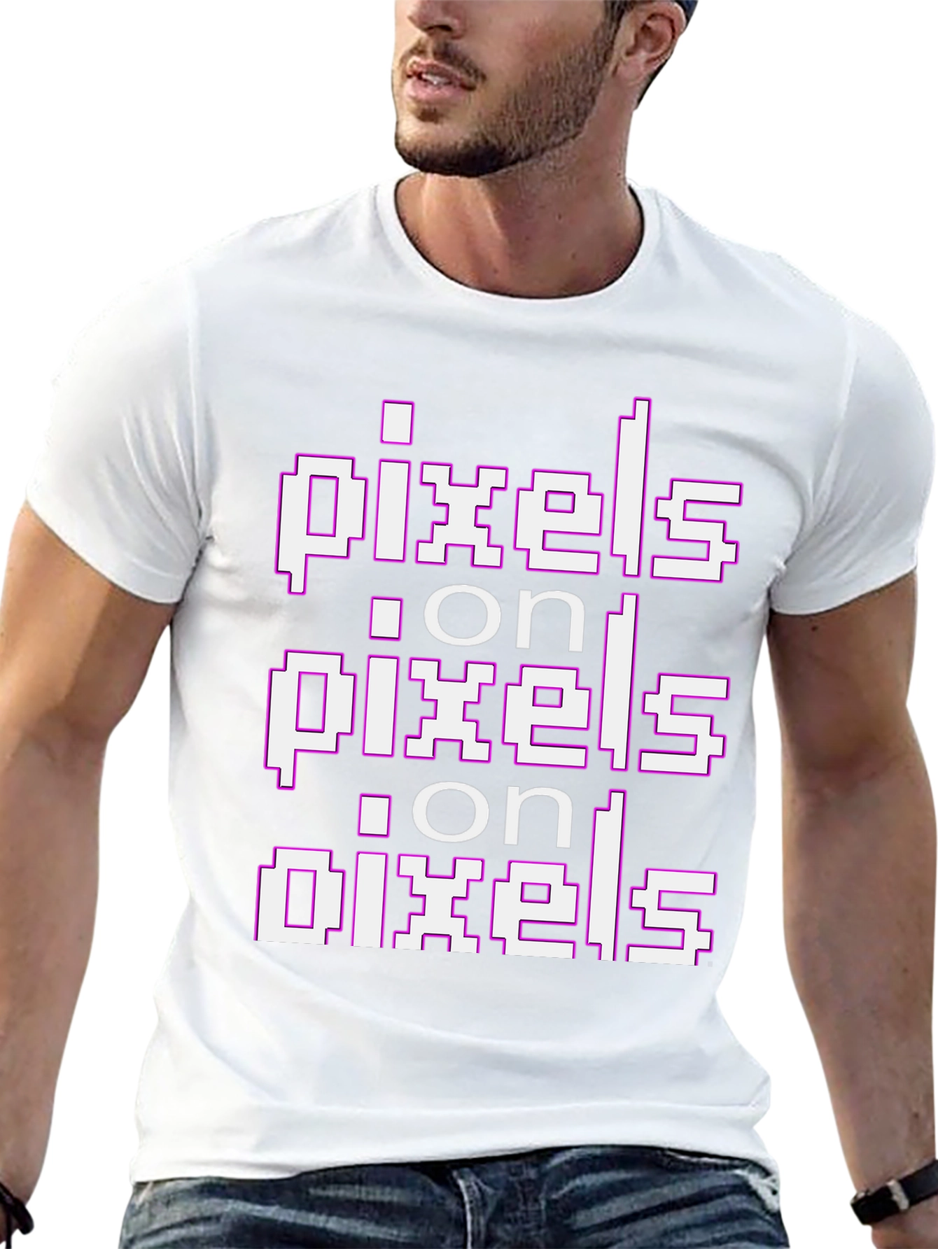 Pixels on Pixels Graphic T-Shirt