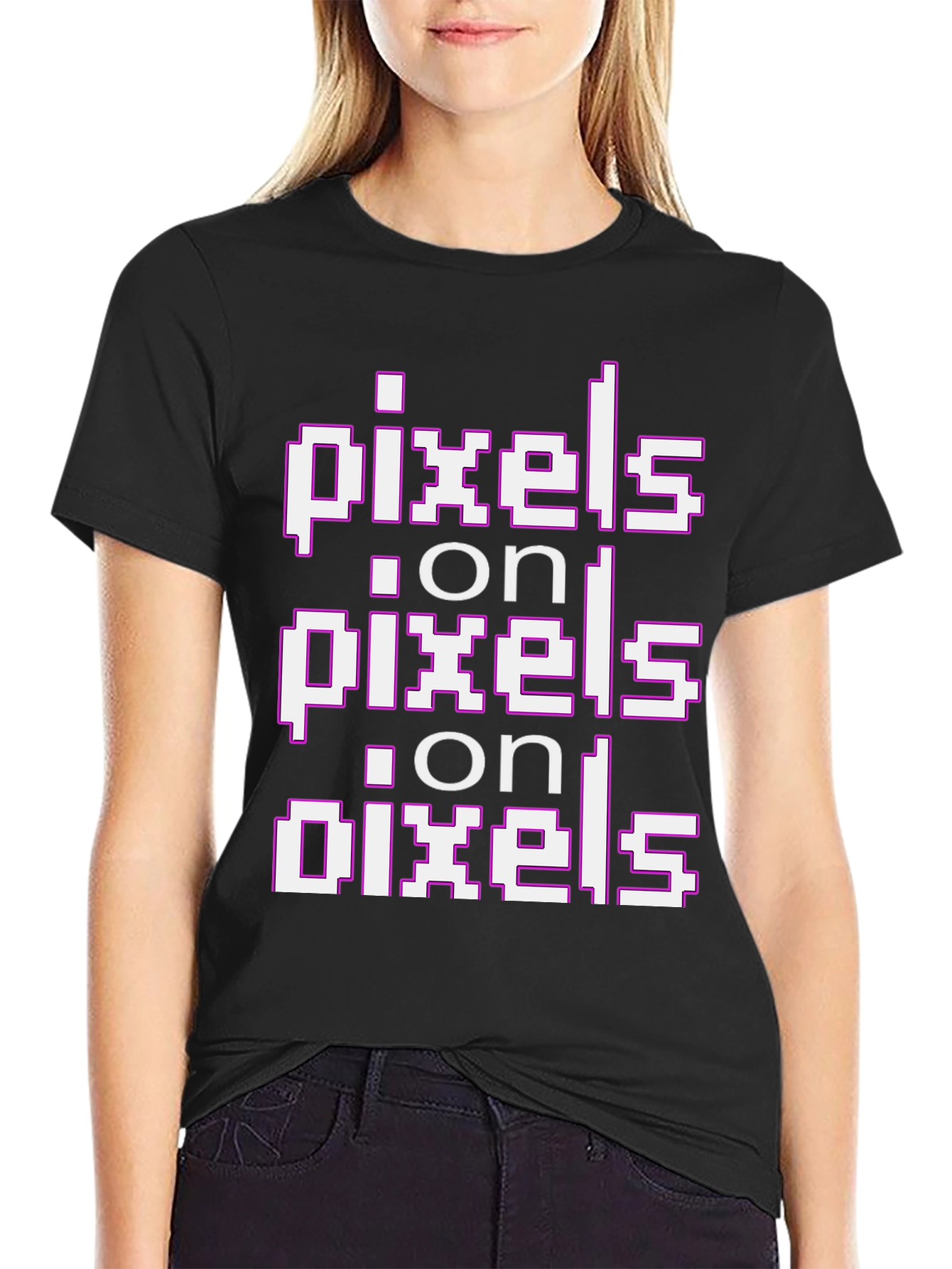 Pixels on Pixels Graphic T-Shirt