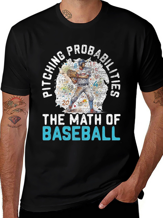 Baseball Math Tee - Pitching Probabilities Shirt