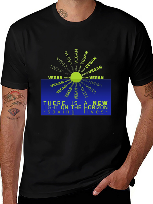 Vegan Horizon T-Shirt: New Light Saving Lives