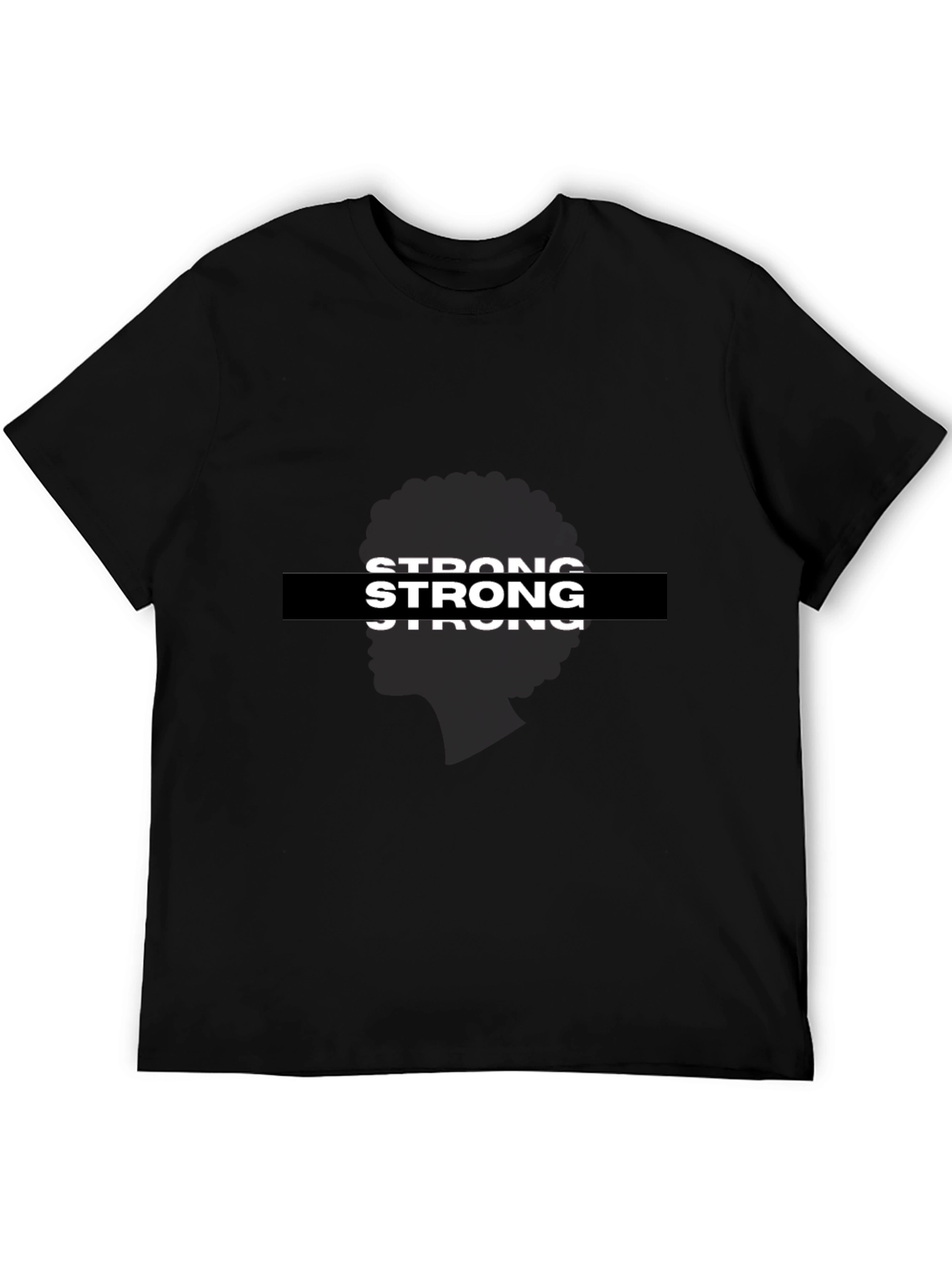 Strong Graphic Black T-Shirt