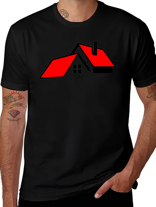 Modern House Graphic Tee - Black