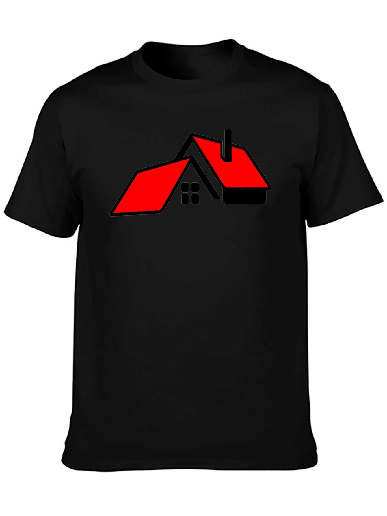 Modern House Graphic Tee - Black