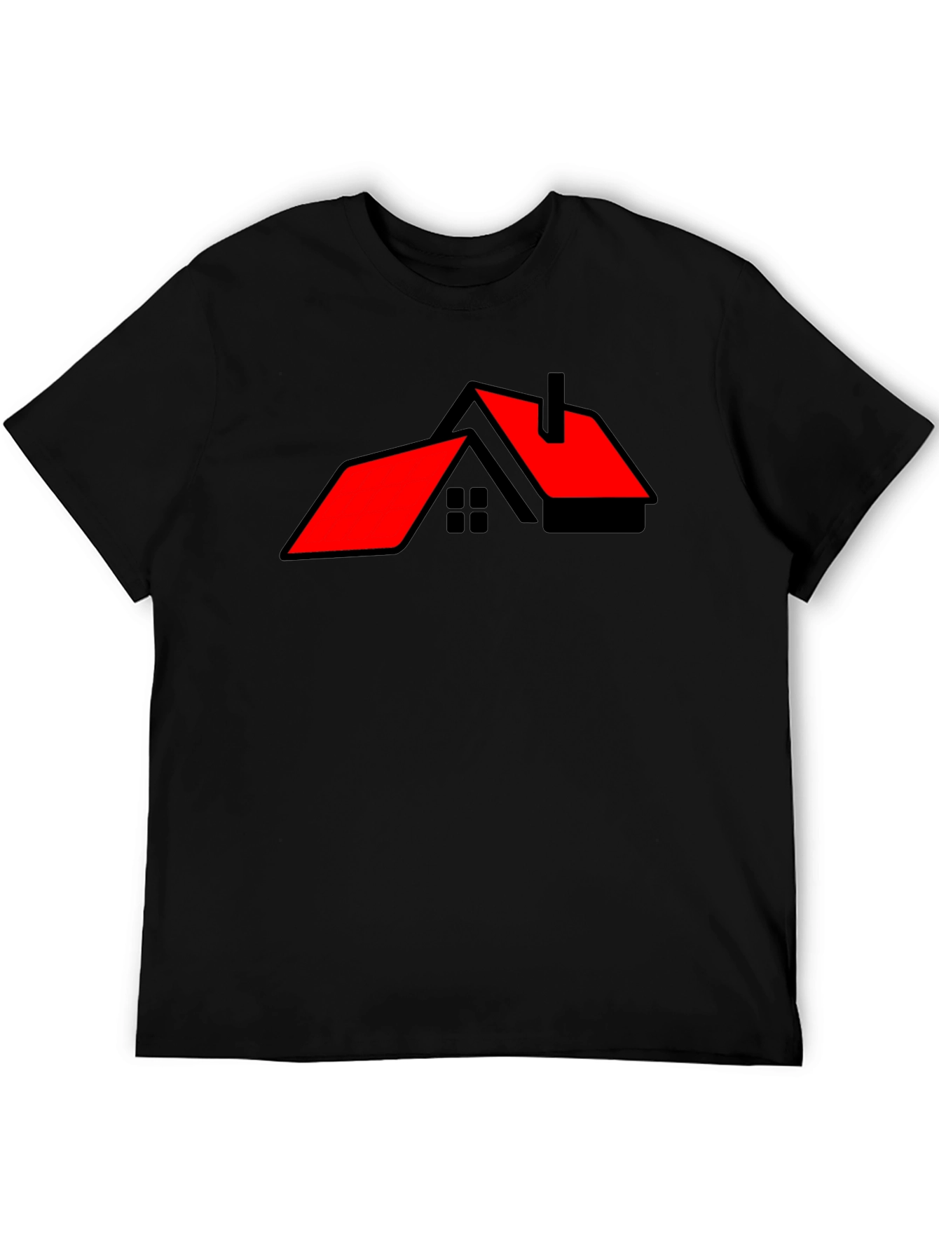 Modern House Graphic Tee - Black