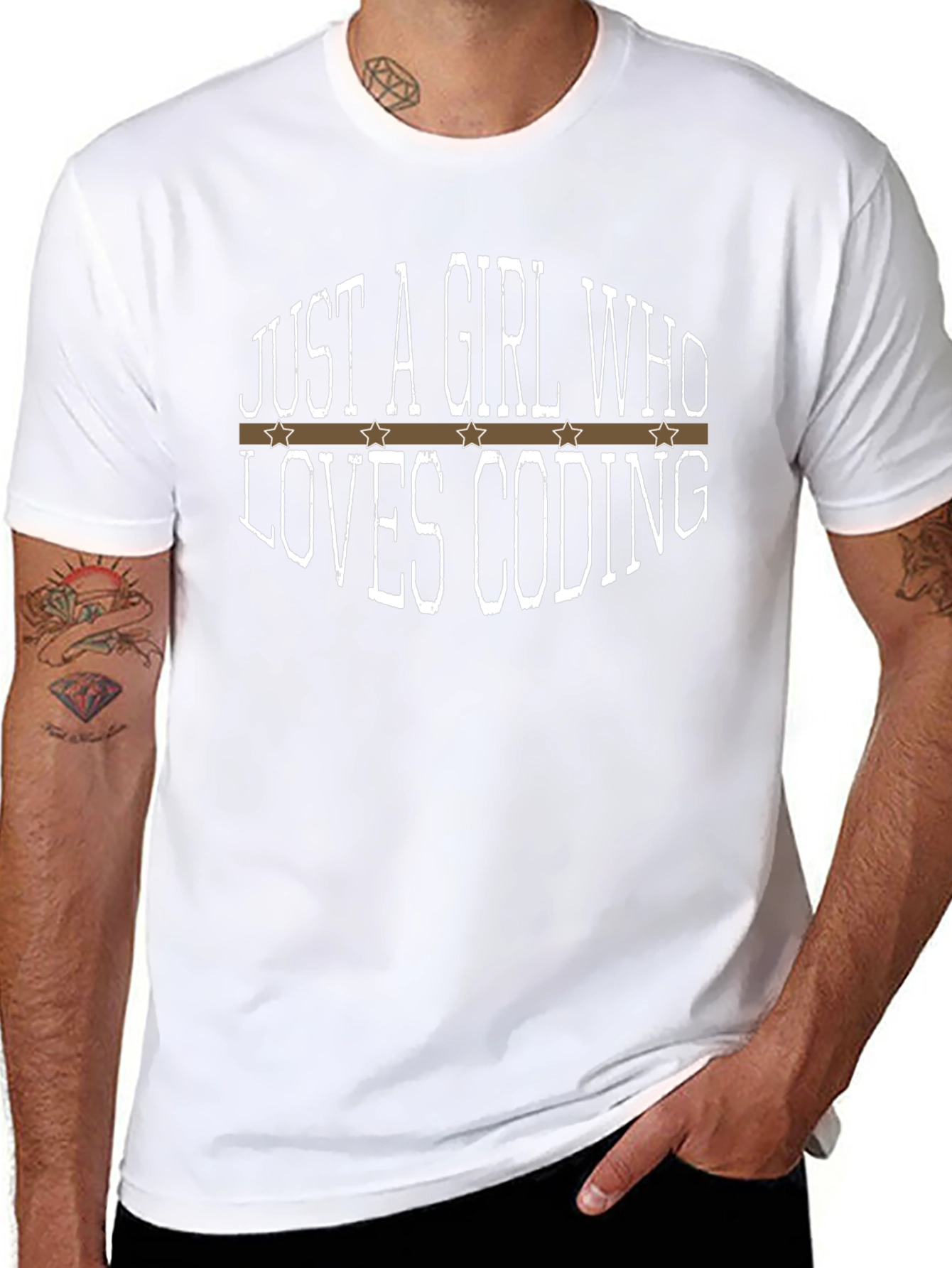 Just a Girl Who Loves Coding T-Shirt