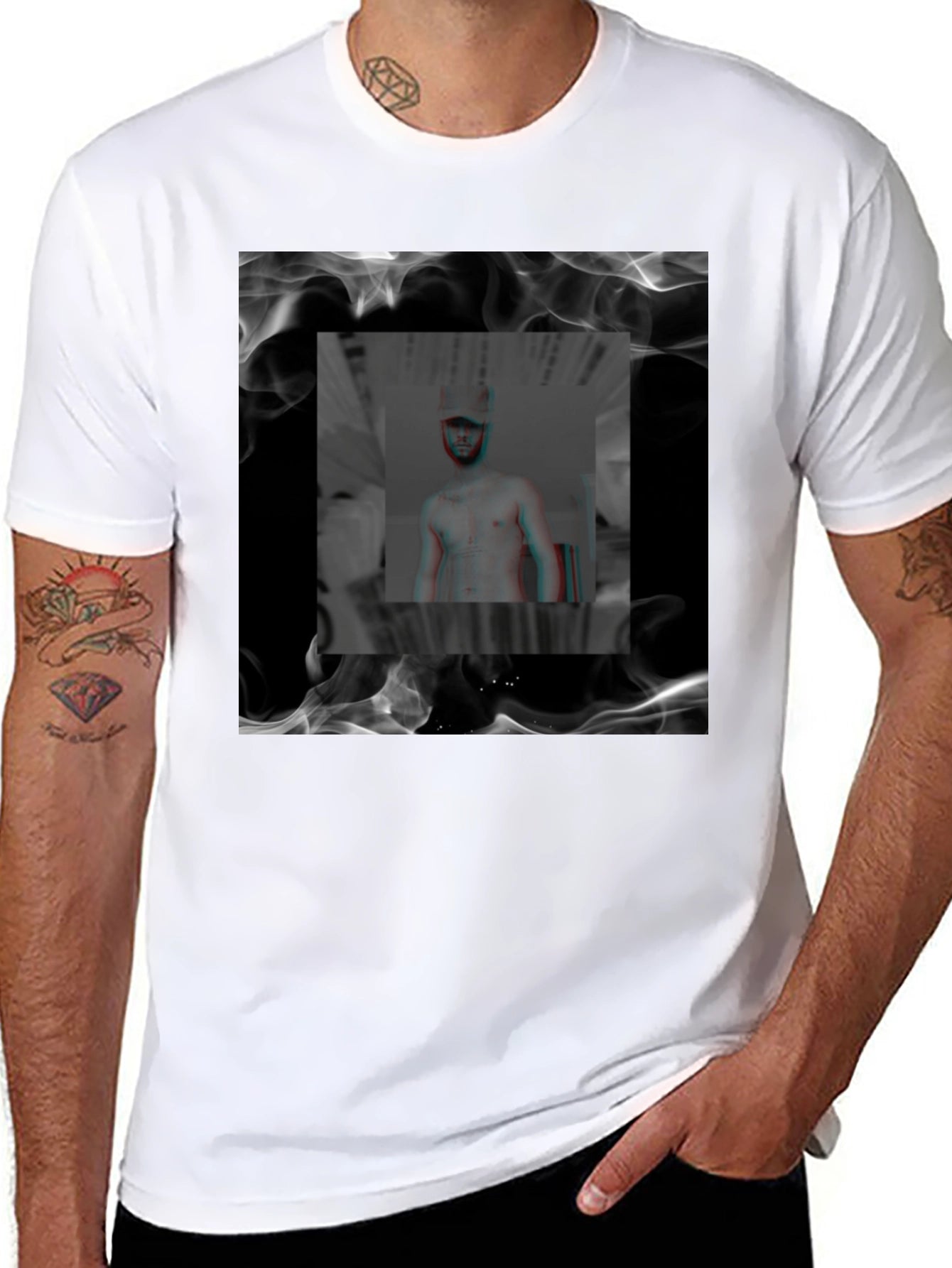 Smokey Graphic Black T-Shirt