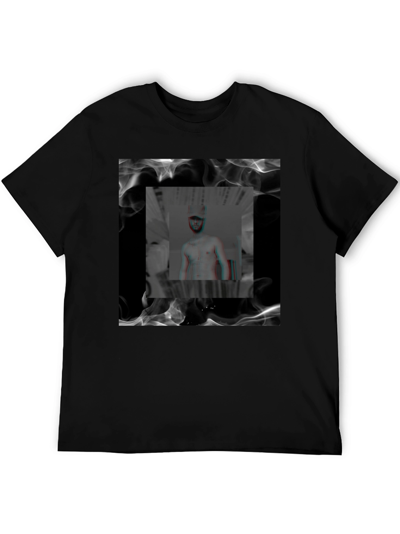 Smokey Graphic Black T-Shirt