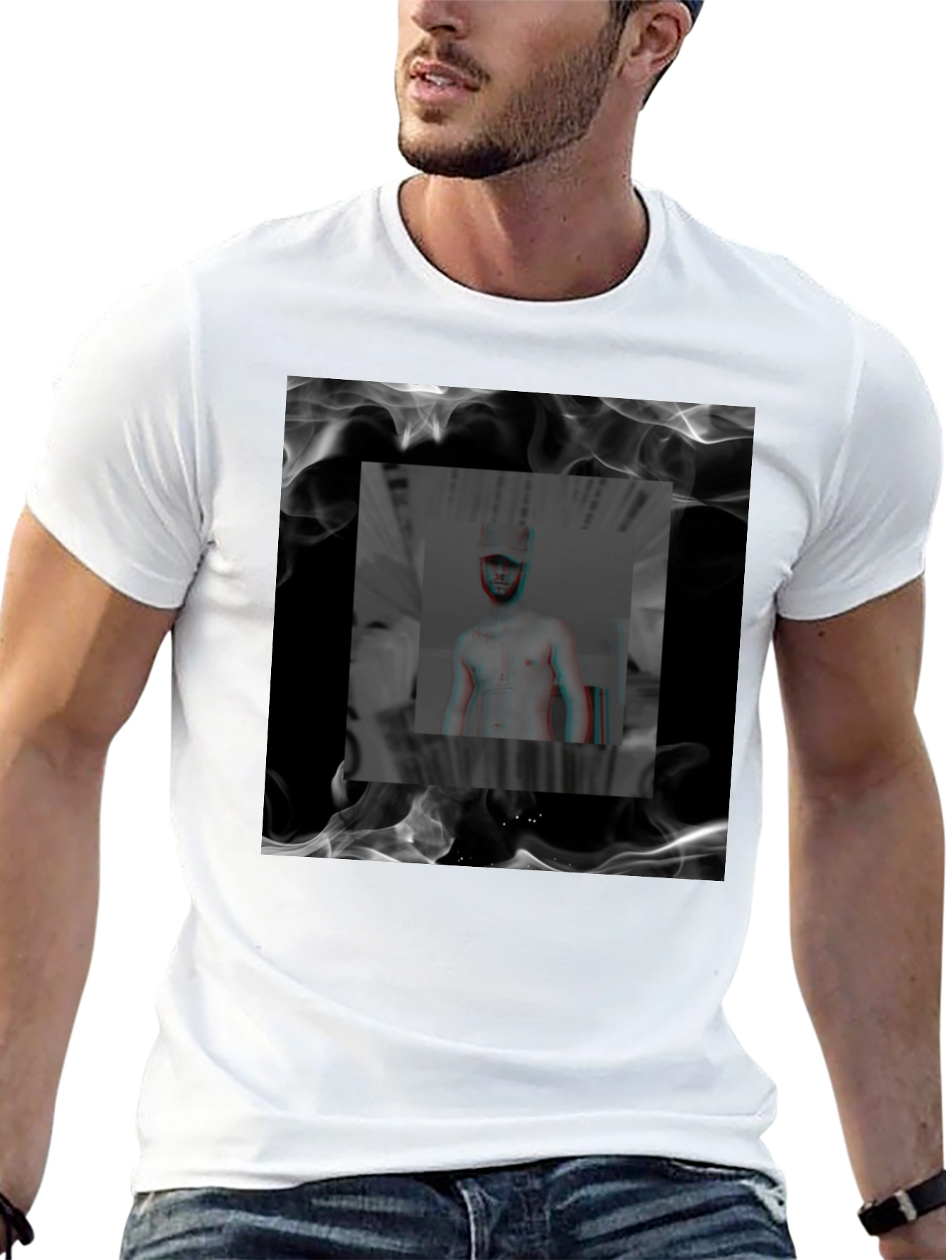 Smokey Graphic Black T-Shirt