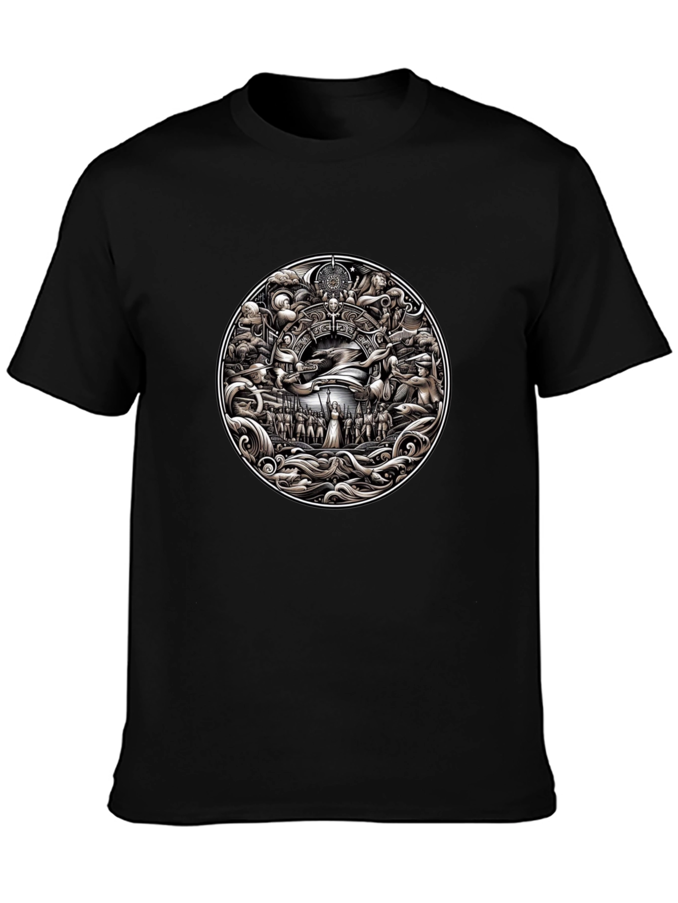 Ornate Circle Graphic Tee - Mens