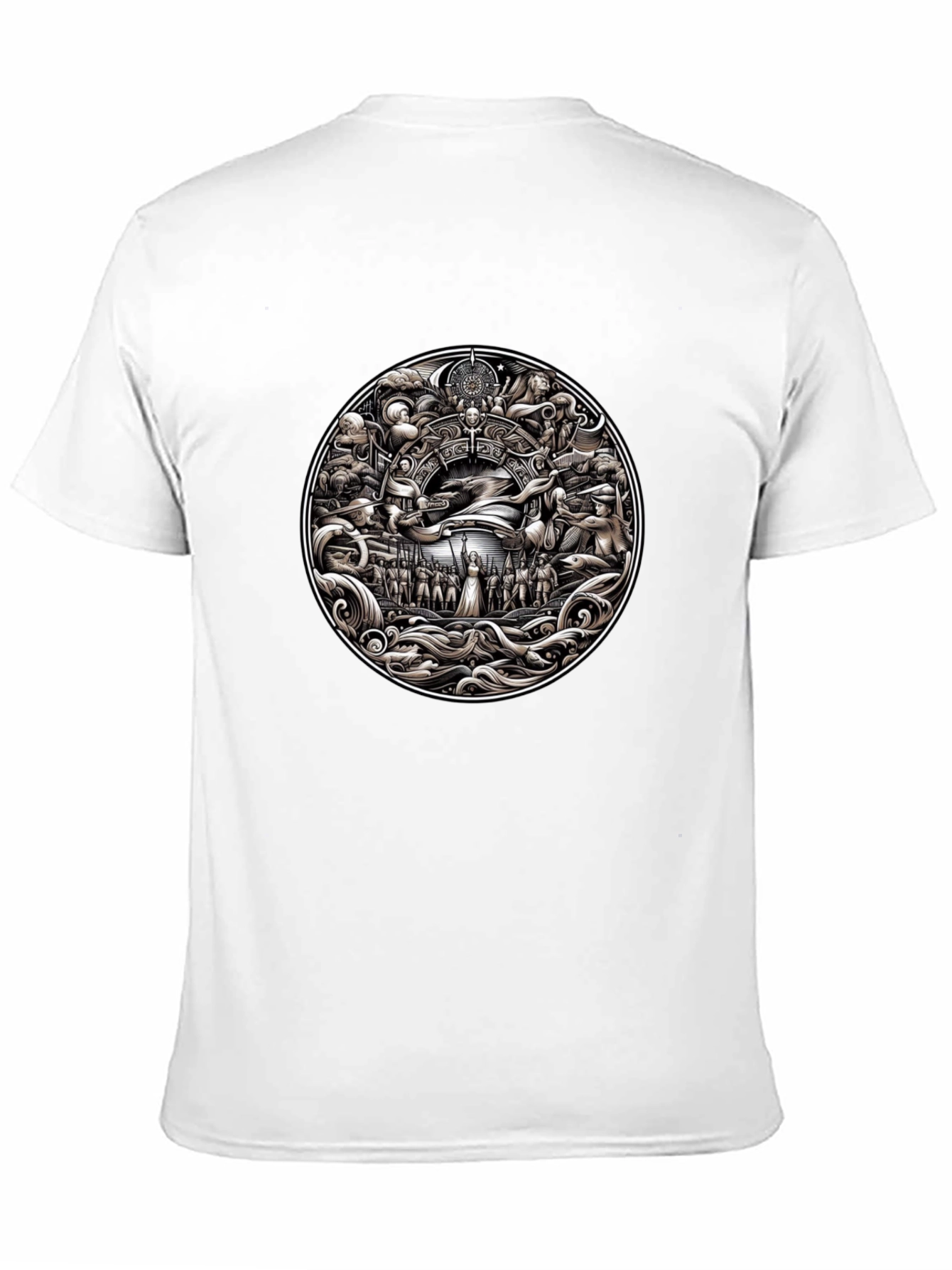 Ornate Circle Graphic Tee - Mens