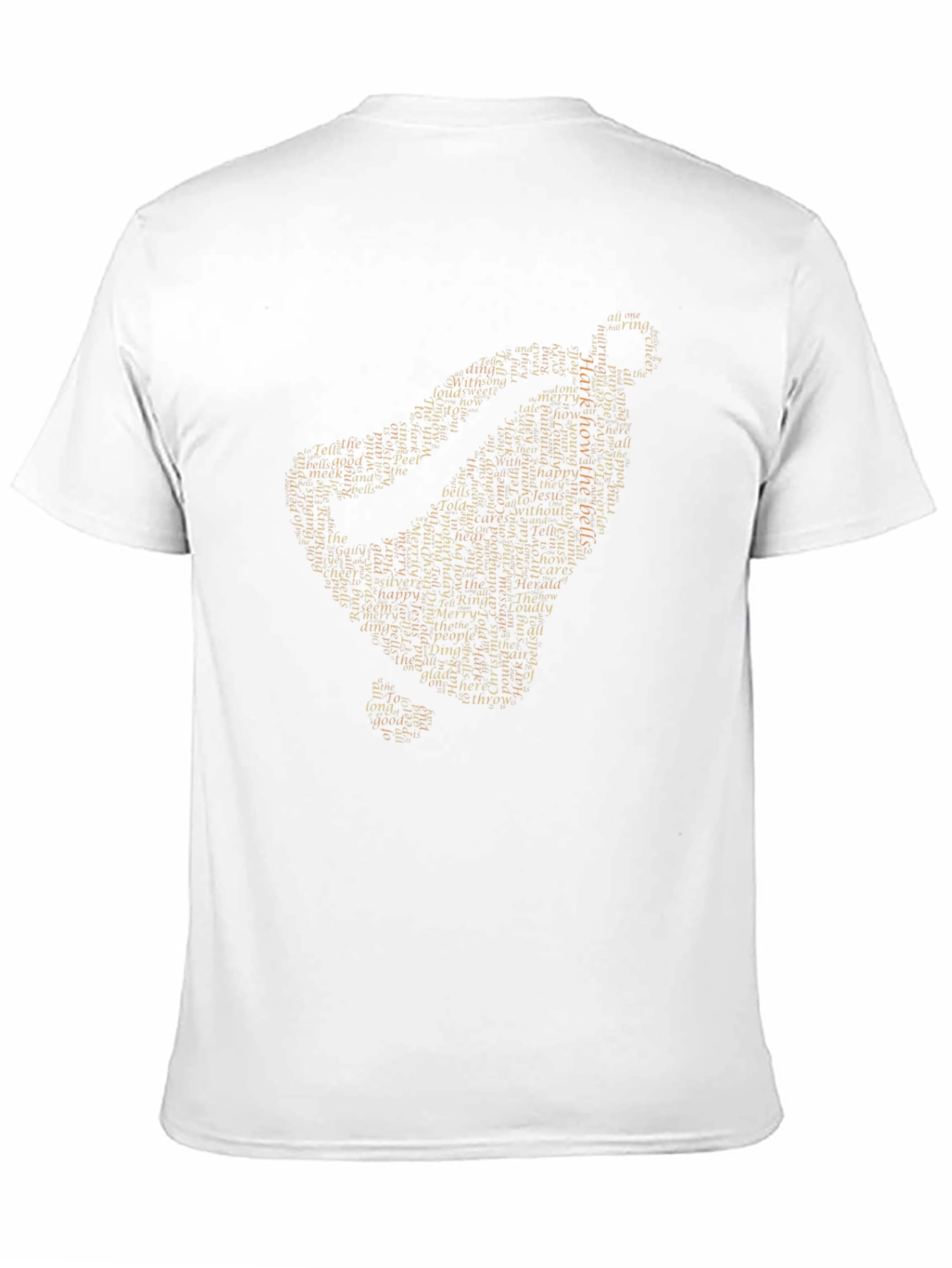 Bells Text Art T-Shirt - Soft Cotton Blend