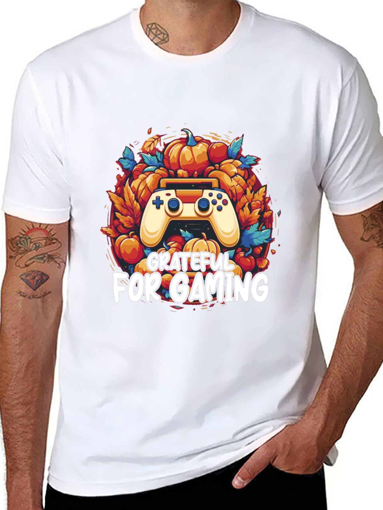 Grateful for Gaming Thanksgiving T-Shirt