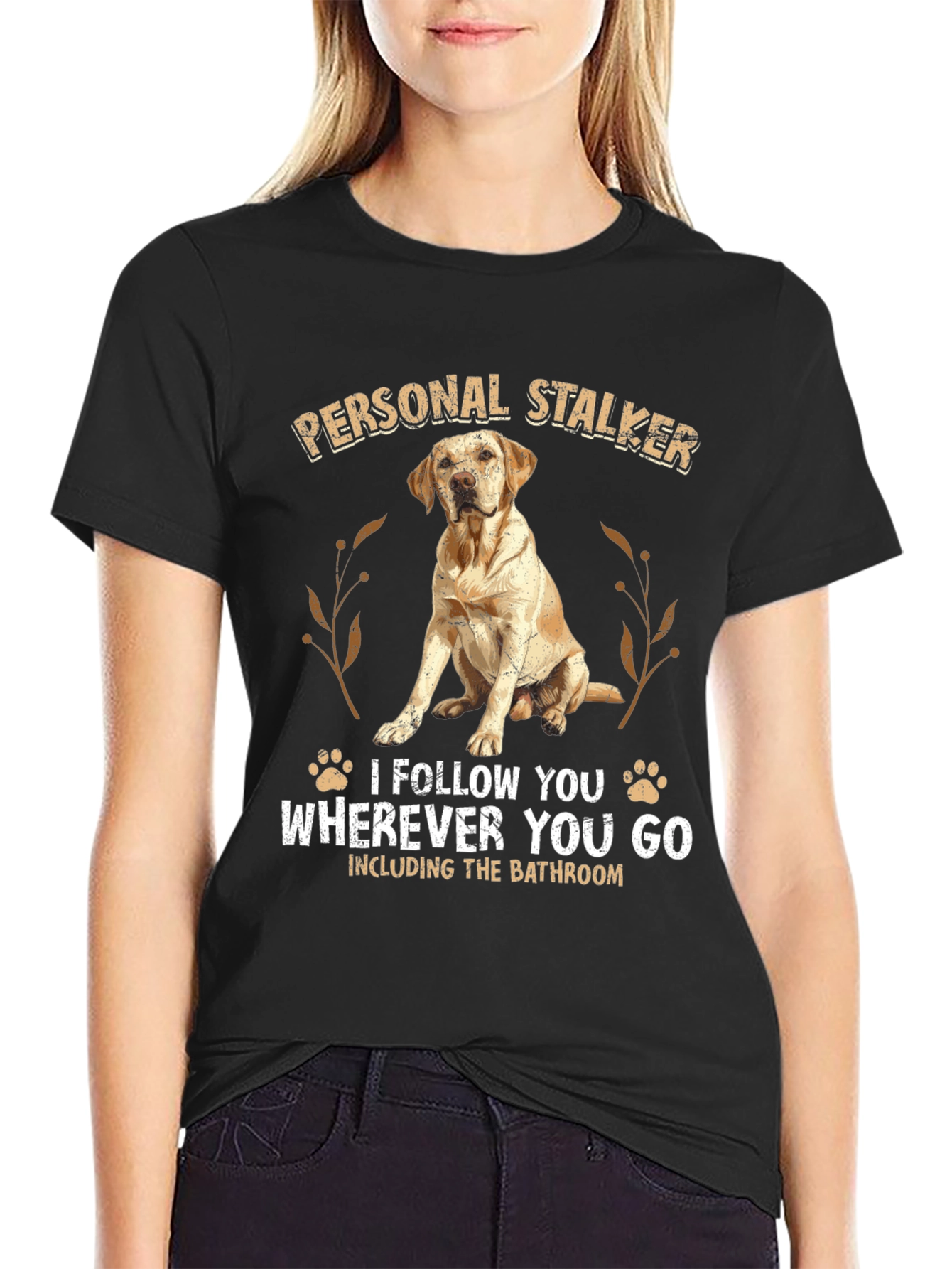 Personal Stalker Dog Graphic Tee