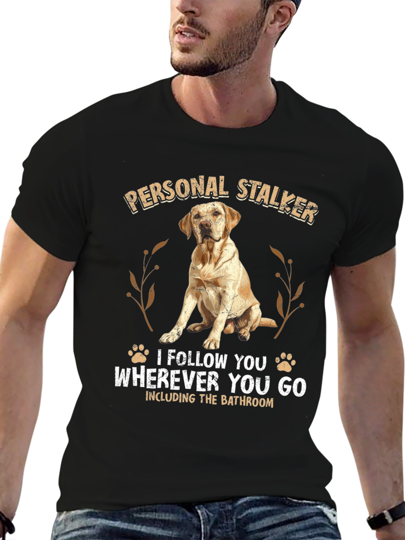 Personal Stalker Dog Graphic Tee