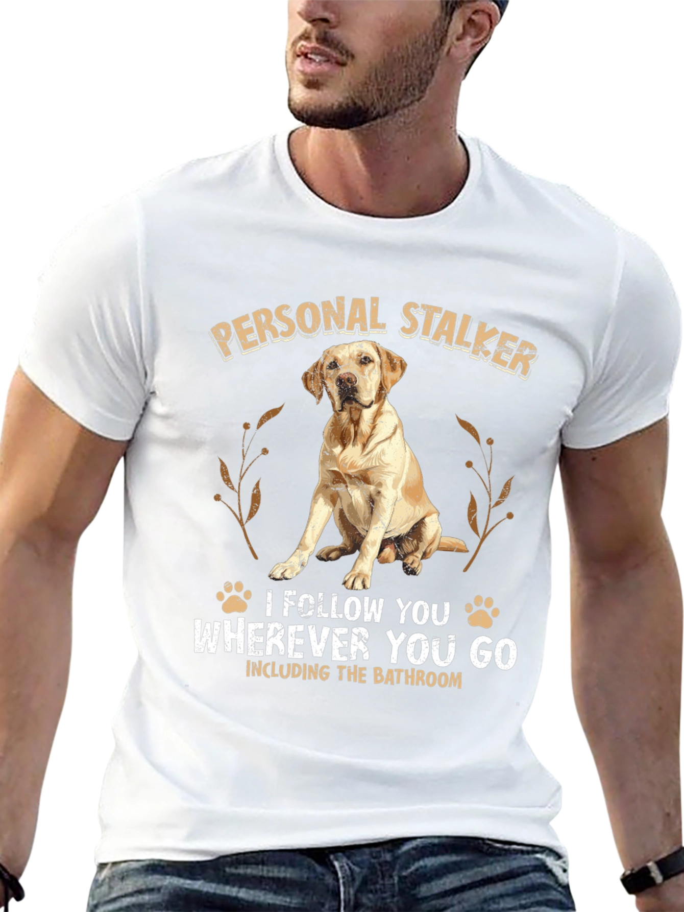 Personal Stalker Dog Graphic Tee