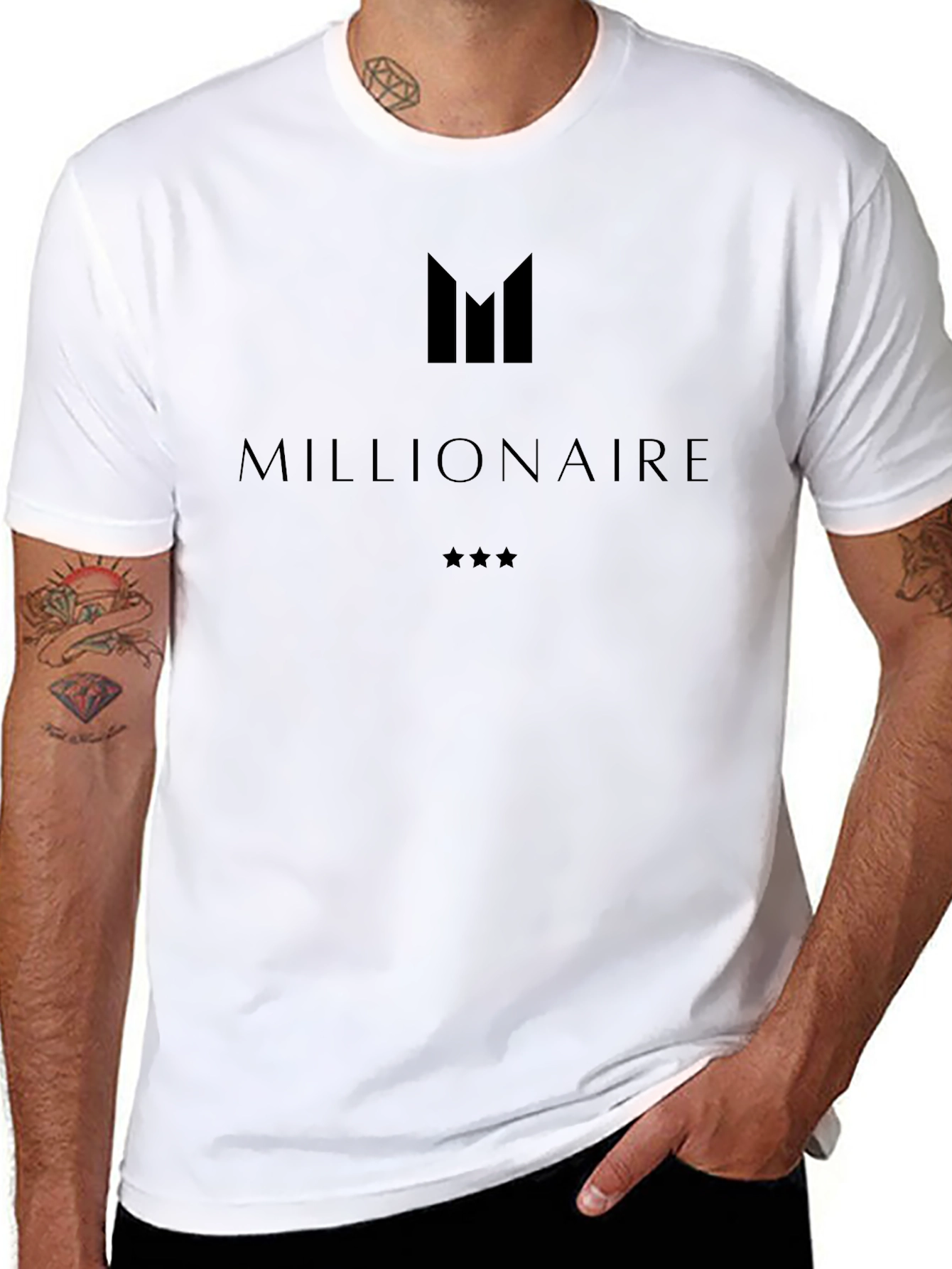 Millionaire Graphic T-Shirt - Stylish Mens Tee