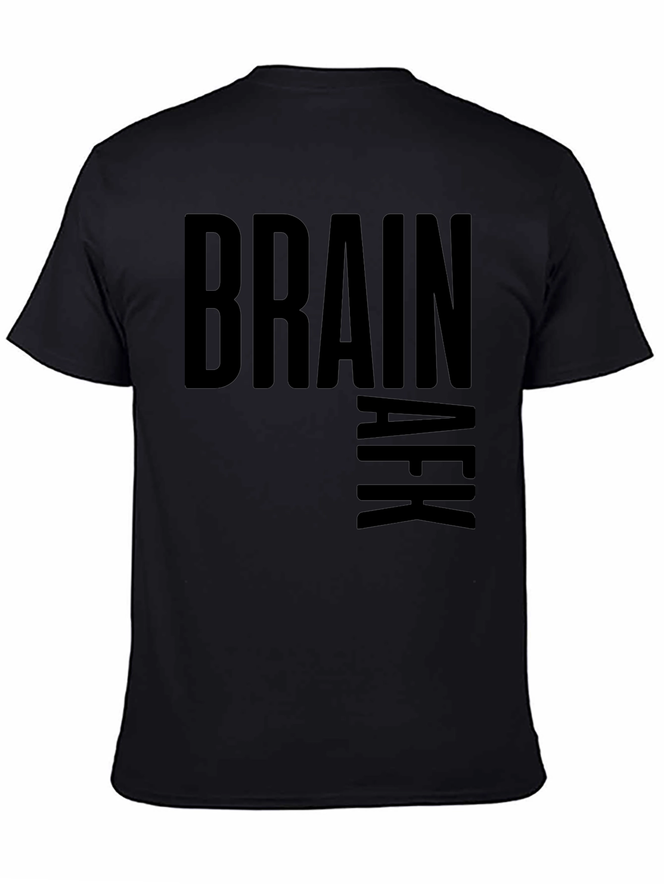 Brain AFK Black Graphic Tee