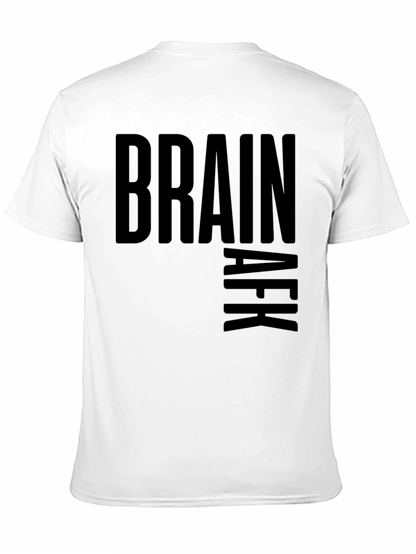 Brain AFK Black Graphic Tee