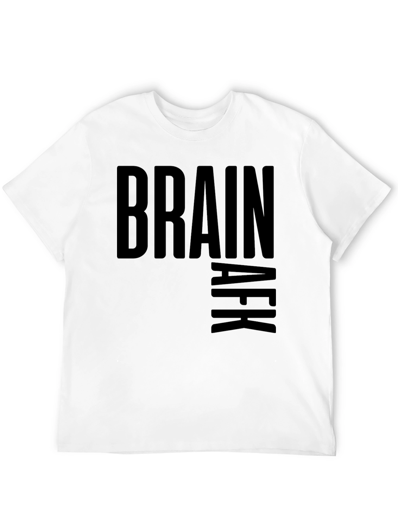 Brain AFK Black Graphic Tee