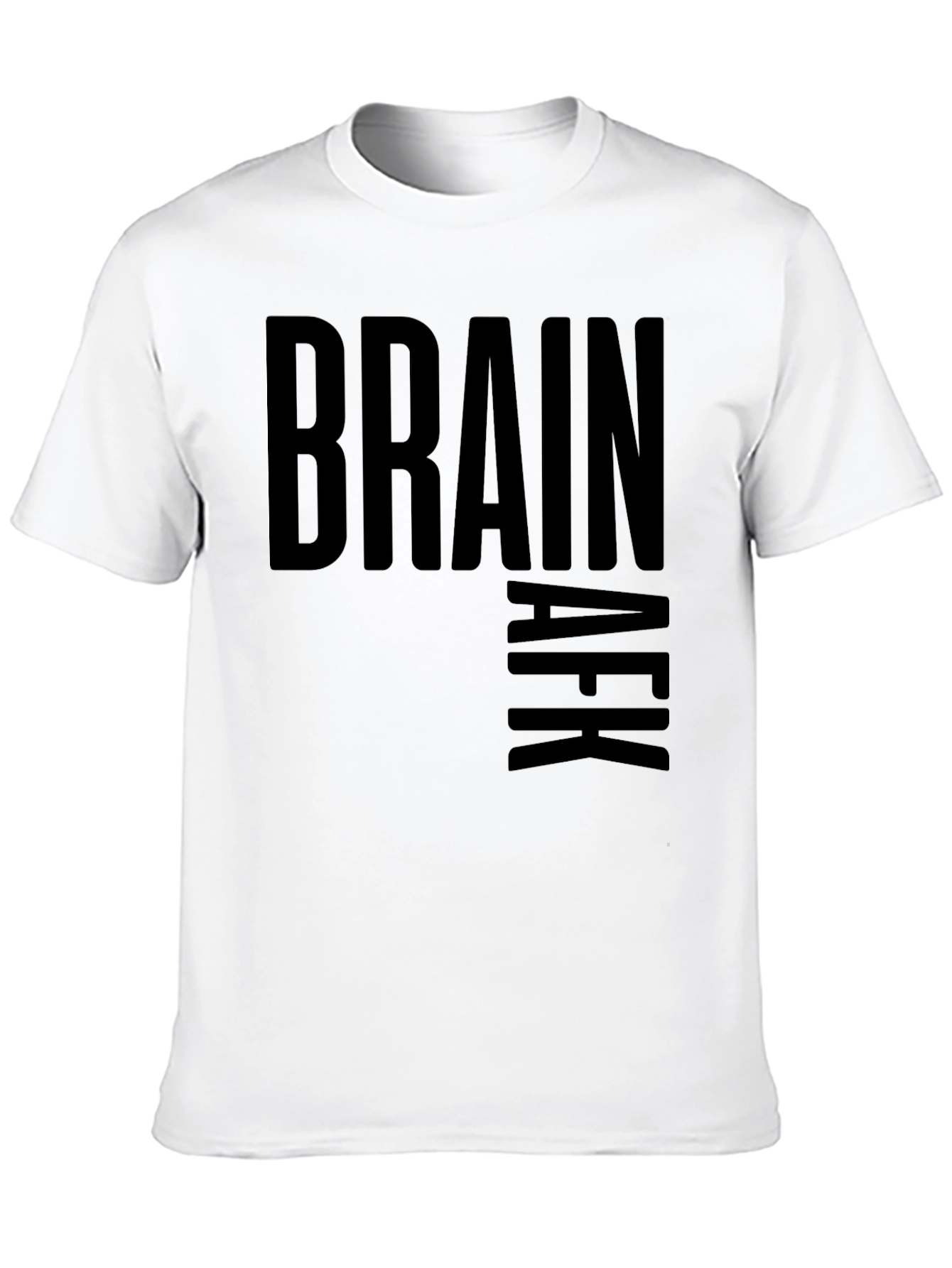 Brain AFK Black Graphic Tee