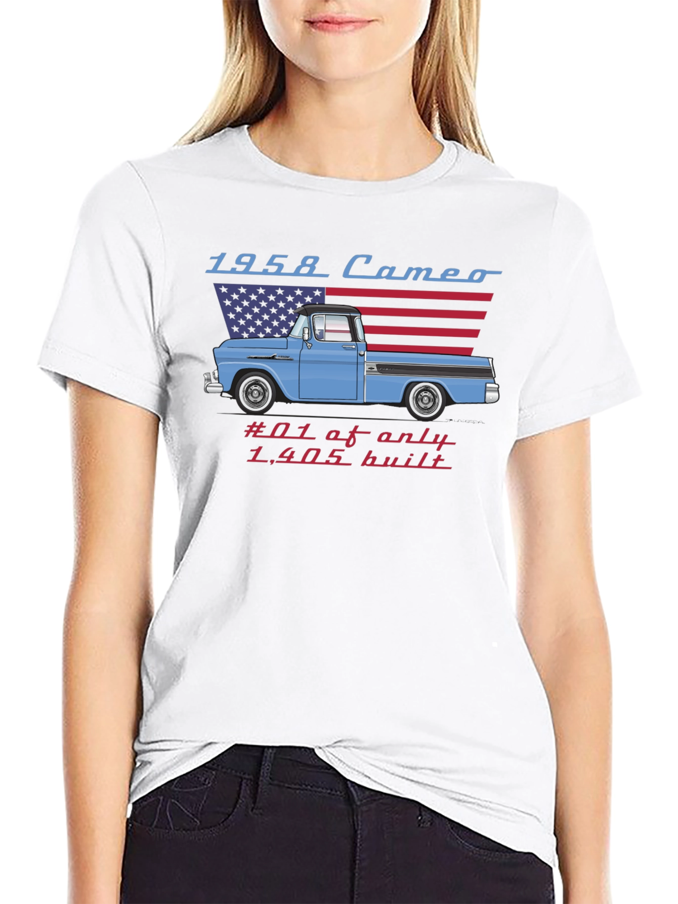 1958 Cameo Truck Graphic Tee - Classic Car T-Shirt