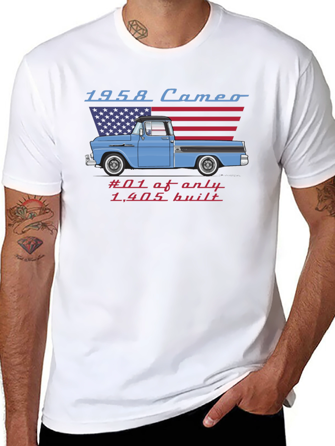 1958 Cameo Truck Graphic Tee - Classic Car T-Shirt