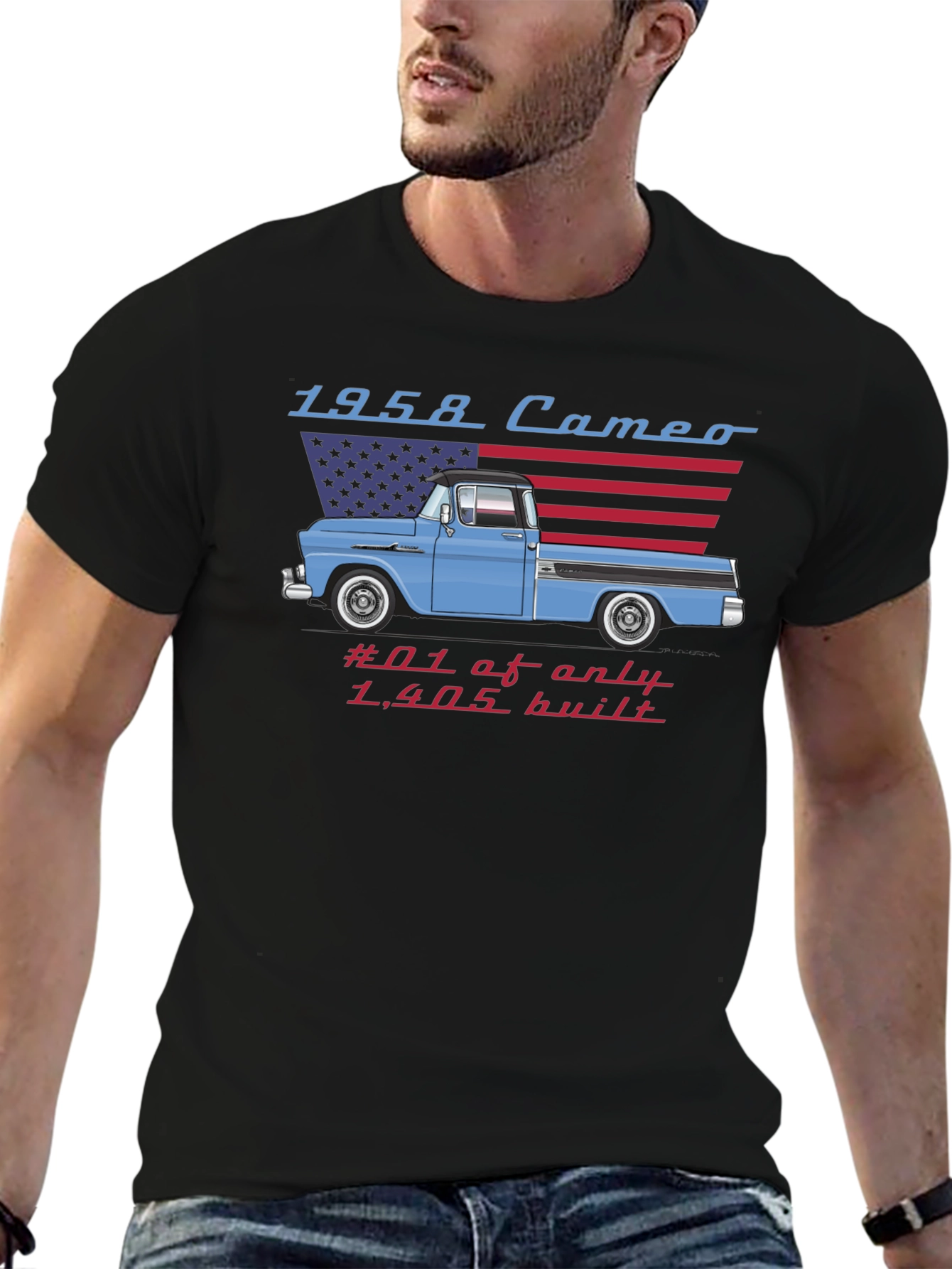 1958 Cameo Truck Graphic Tee - Classic Car T-Shirt