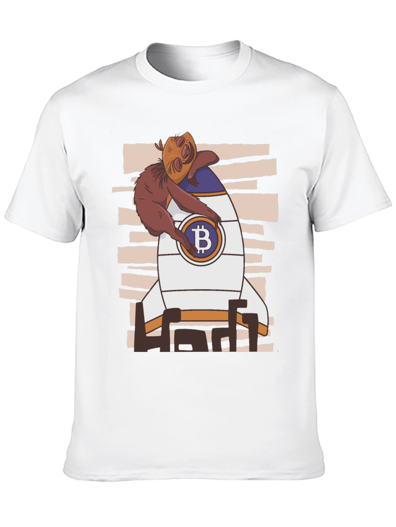 Bitcoin Sloth Rocket T-Shirt