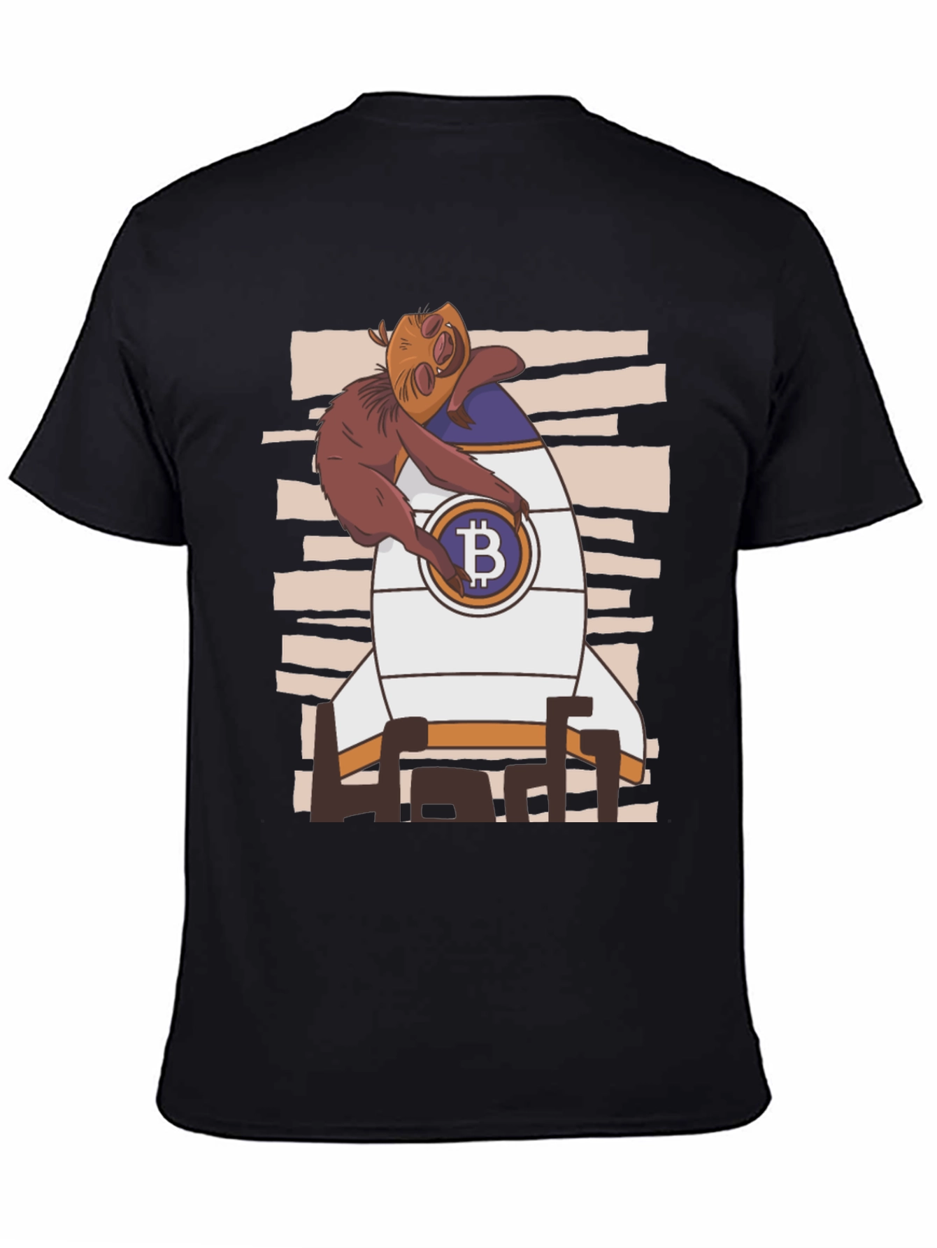 Bitcoin Sloth Rocket T-Shirt