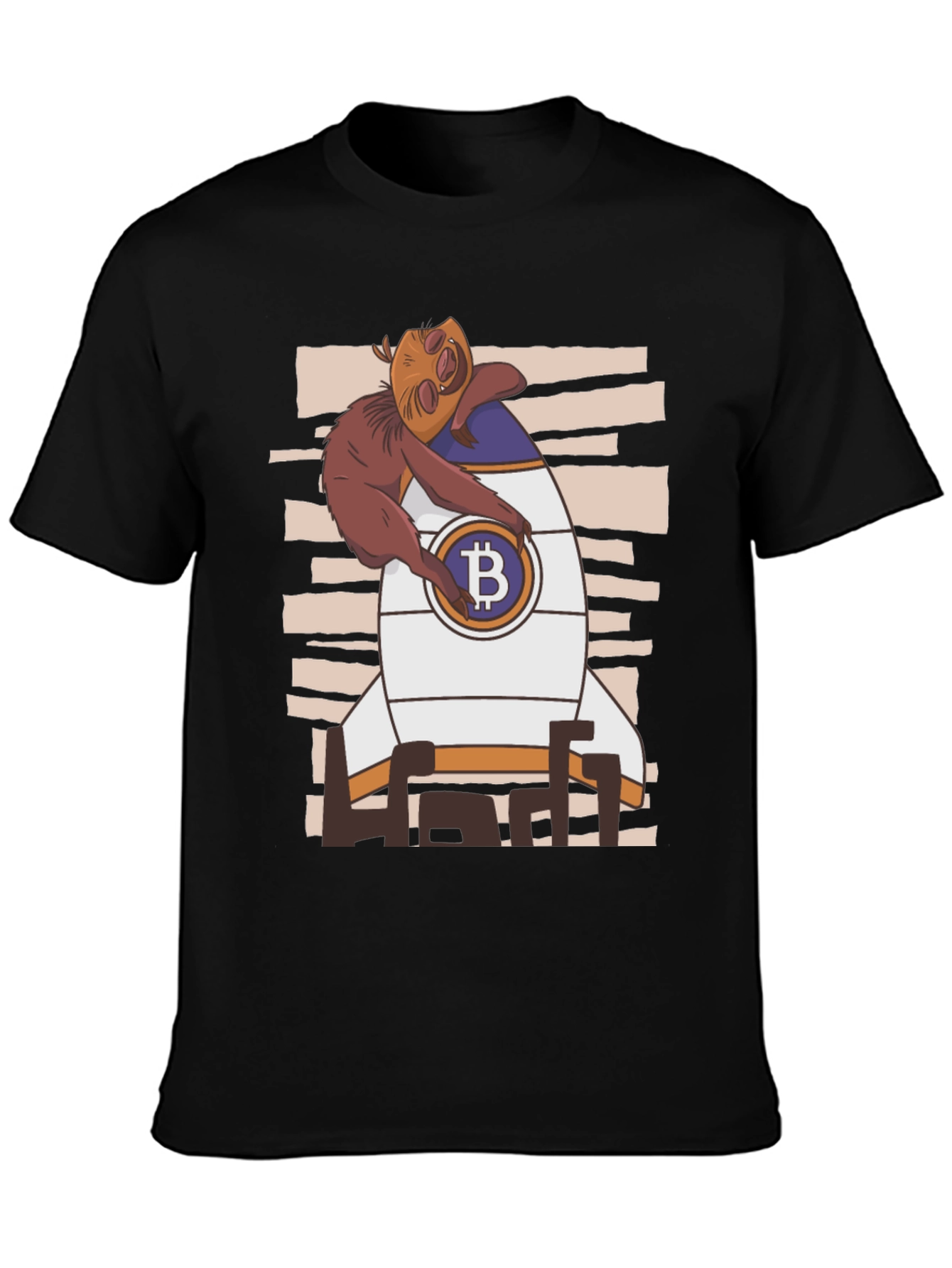 Bitcoin Sloth Rocket T-Shirt