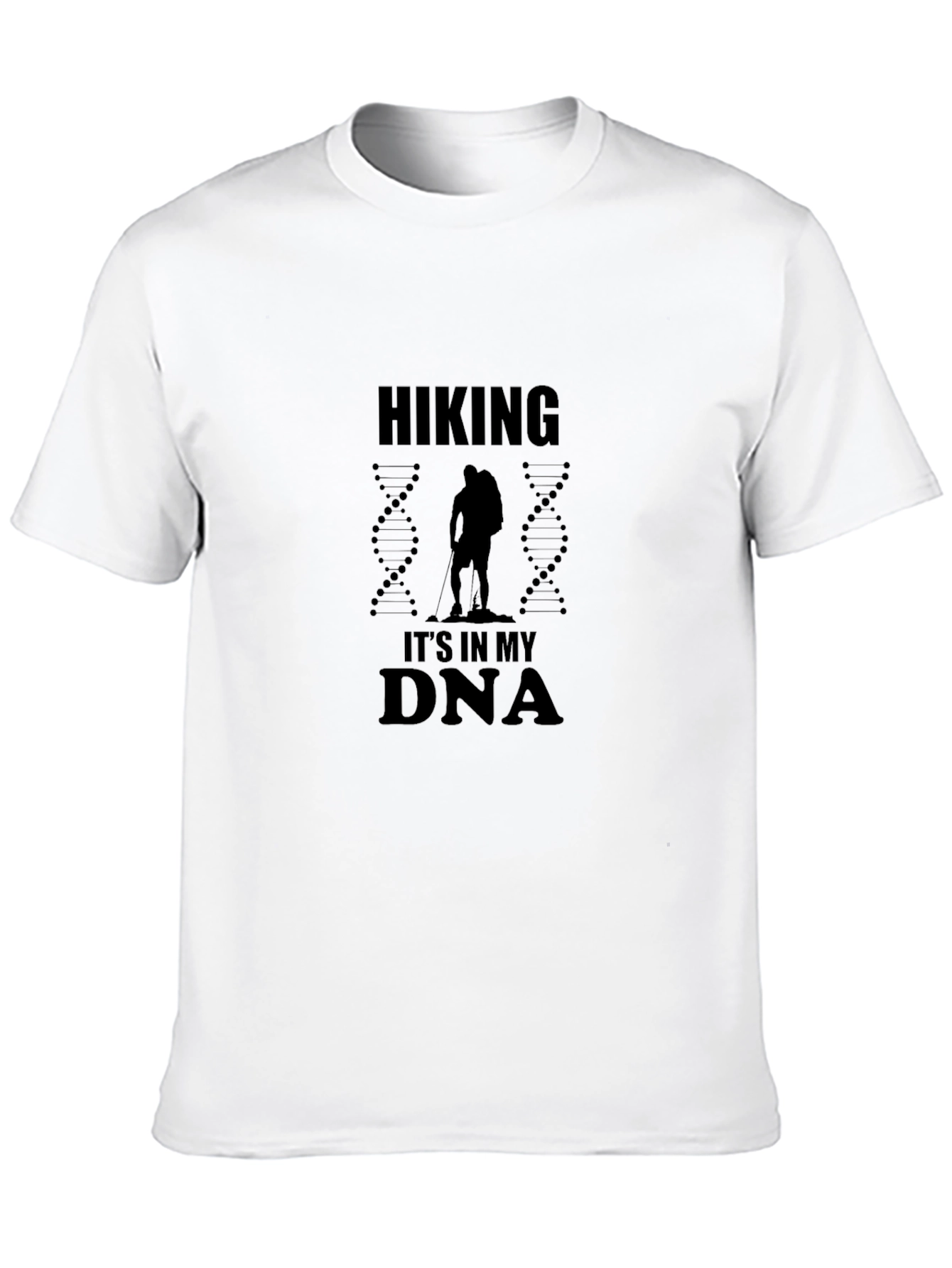 Hiking Its In My DNA Black Graphic T-Shirt