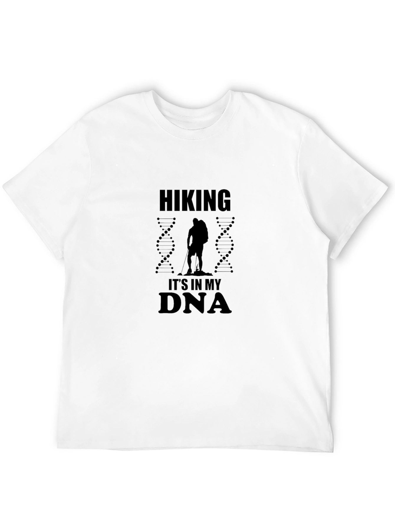 Hiking Its In My DNA Black Graphic T-Shirt