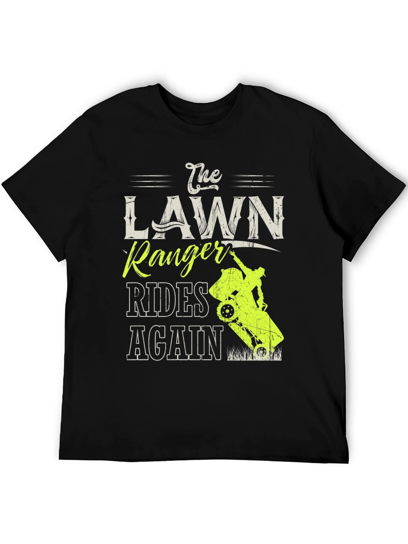 The Lawn Ranger Rides Again T-Shirt - Black
