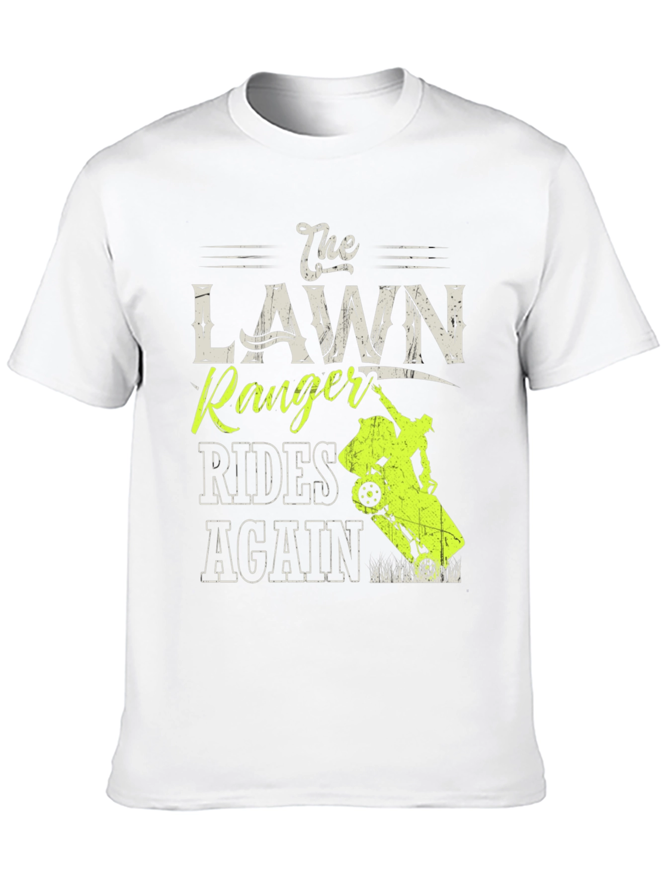 The Lawn Ranger Rides Again T-Shirt - Black