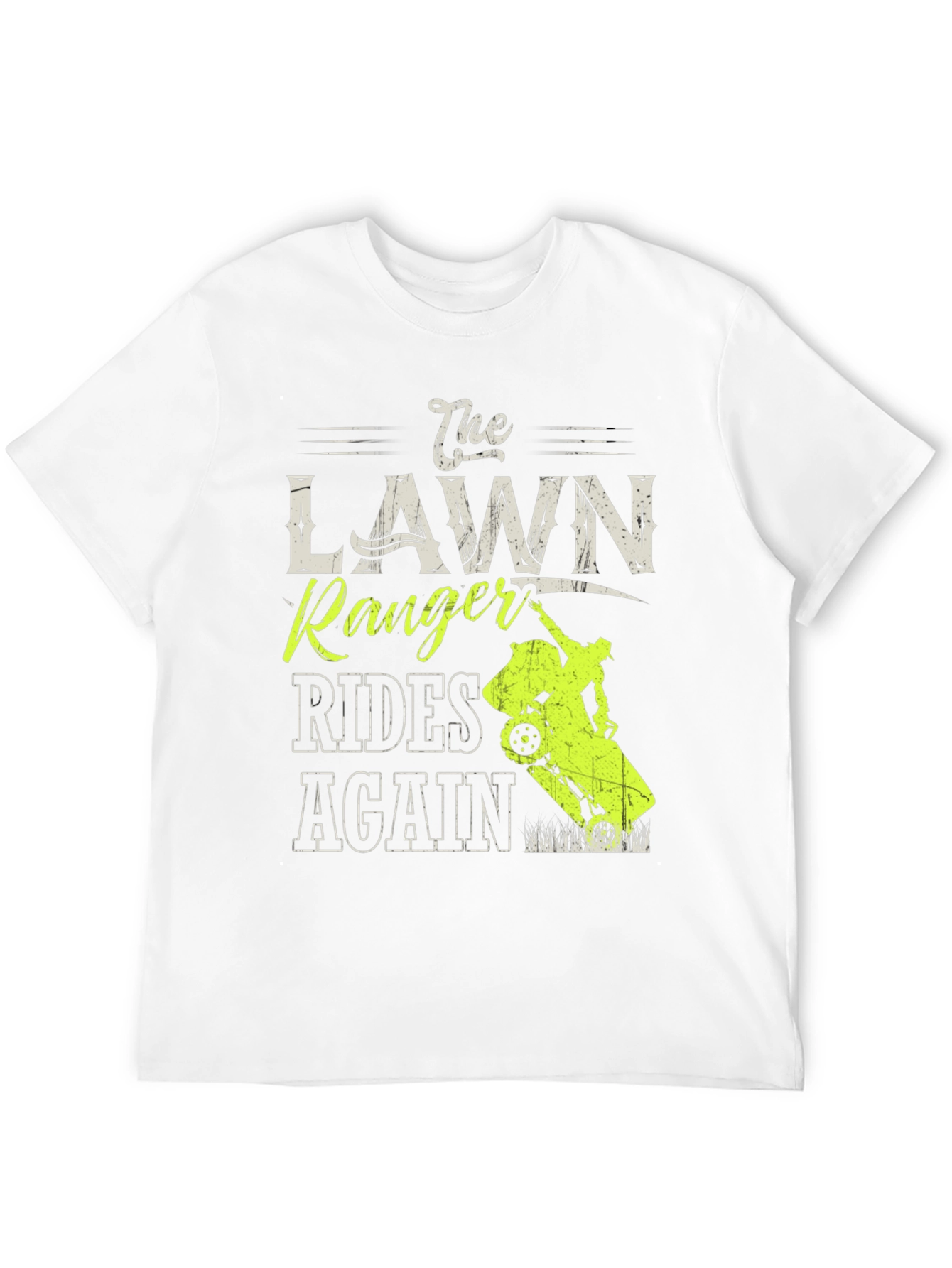 The Lawn Ranger Rides Again T-Shirt - Black