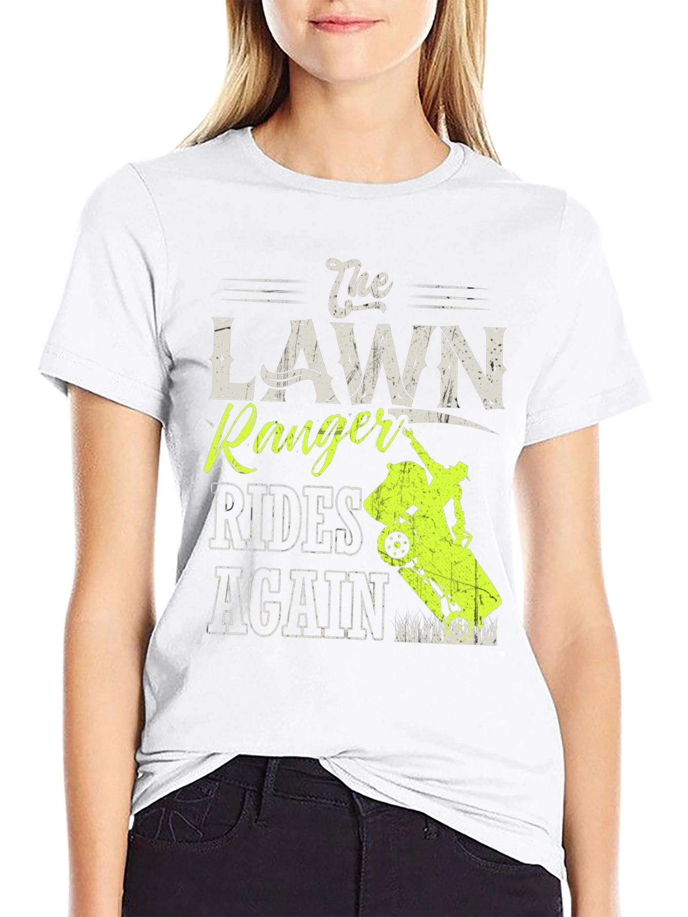 The Lawn Ranger Rides Again T-Shirt - Black