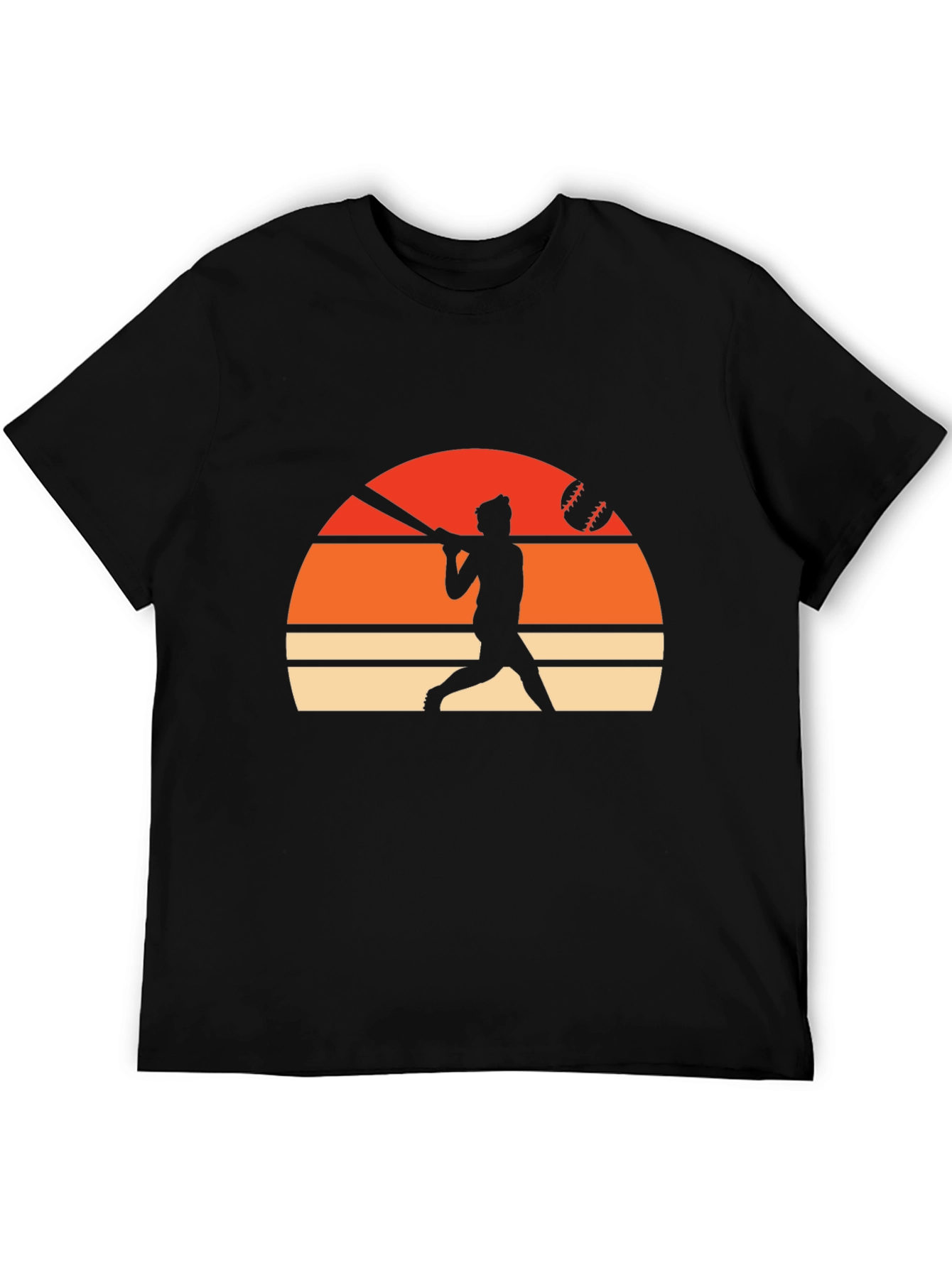 Baseball Sunset Silhouette T-Shirt