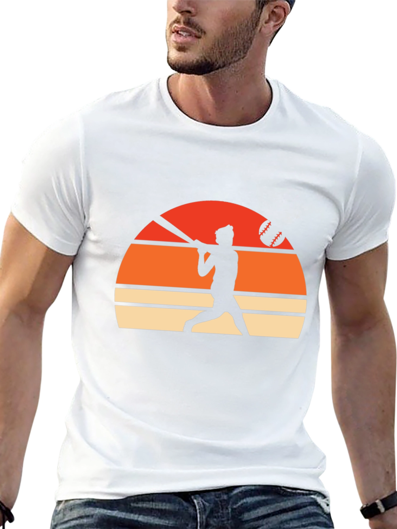 Baseball Sunset Silhouette T-Shirt
