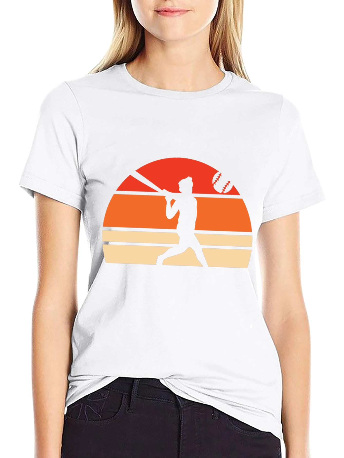 Baseball Sunset Silhouette T-Shirt
