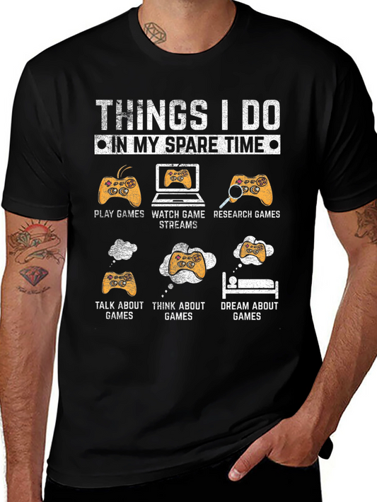 Gamer T-Shirt: Spare Time Gaming Activities