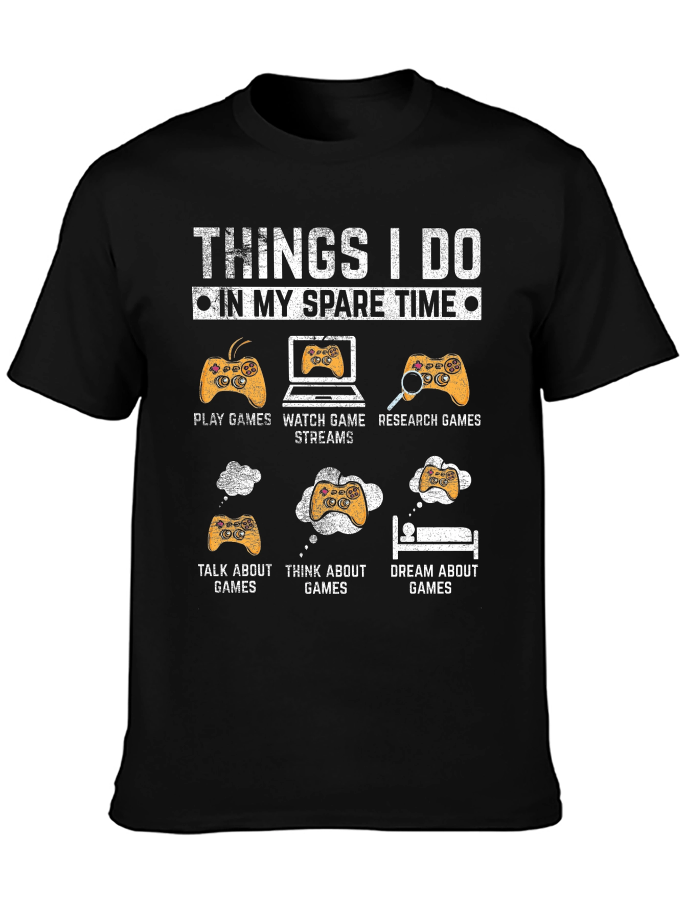 Gamer T-Shirt: Spare Time Gaming Activities