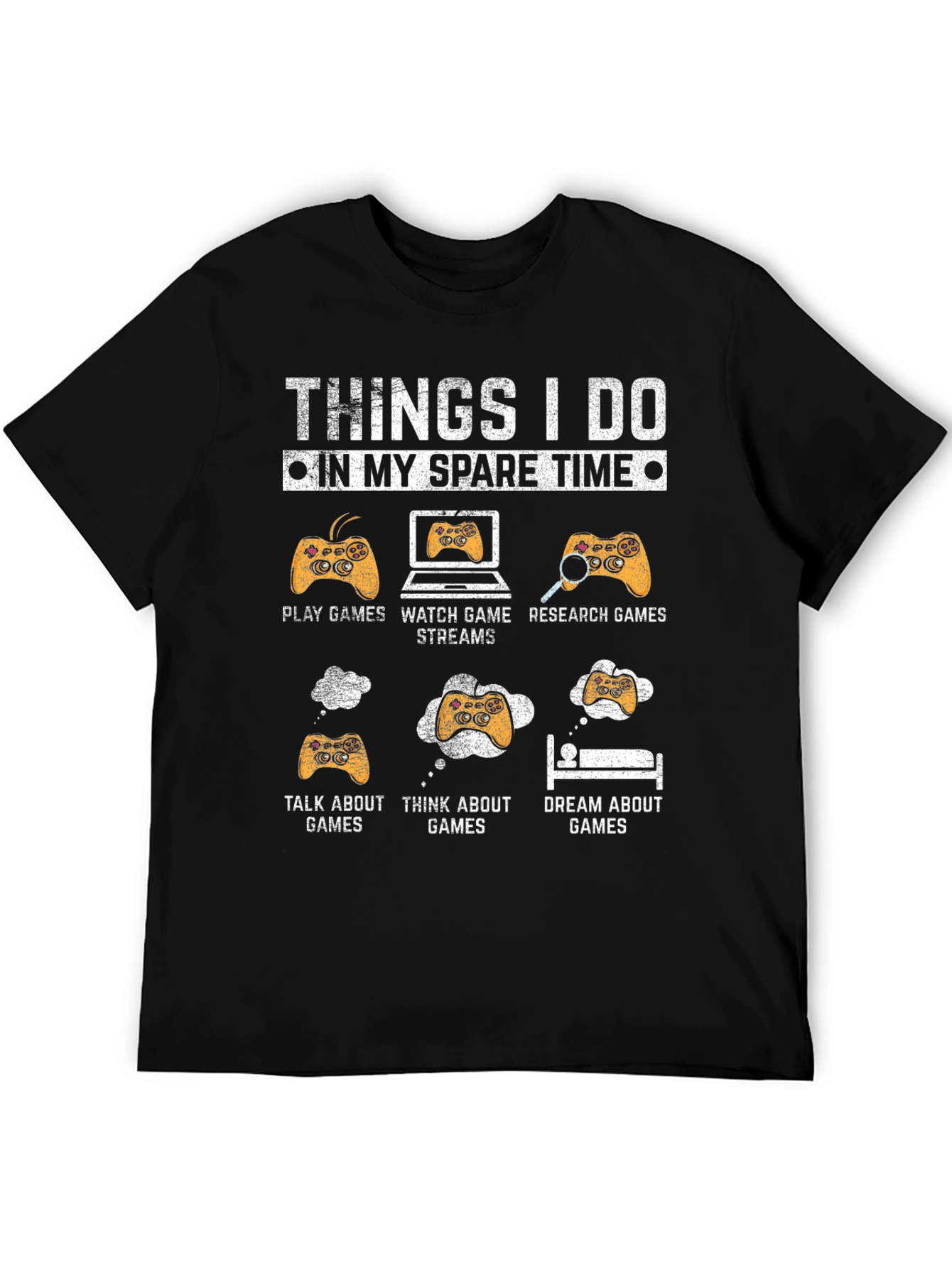 Gamer T-Shirt: Spare Time Gaming Activities