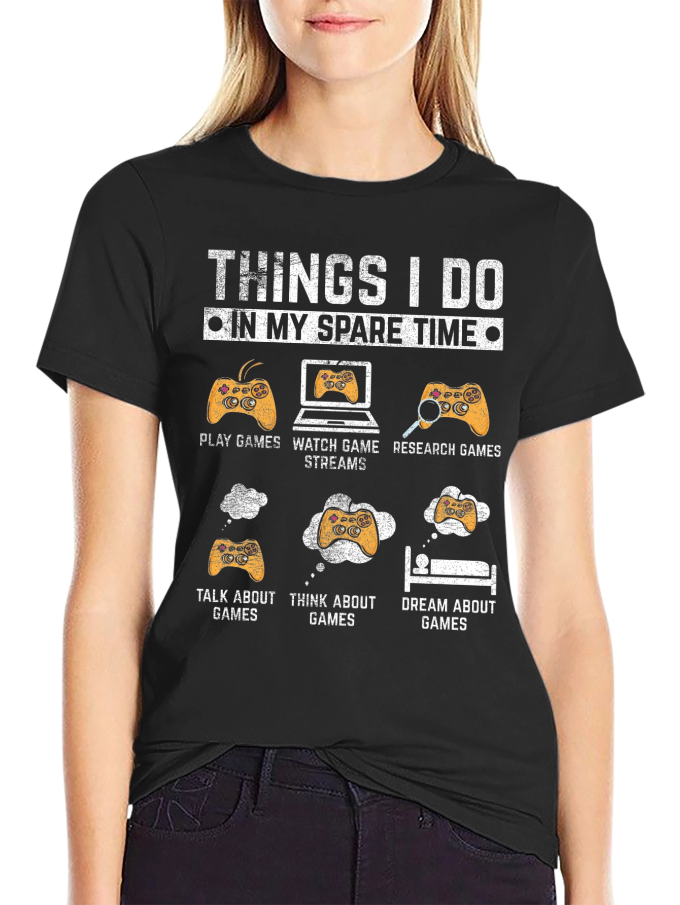 Gamer T-Shirt: Spare Time Gaming Activities