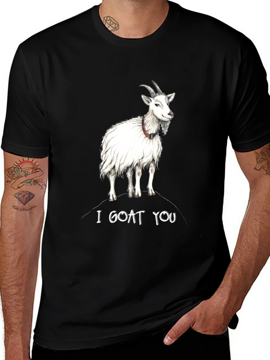 I Goat You Graphic T-Shirt - Black Cotton Tee