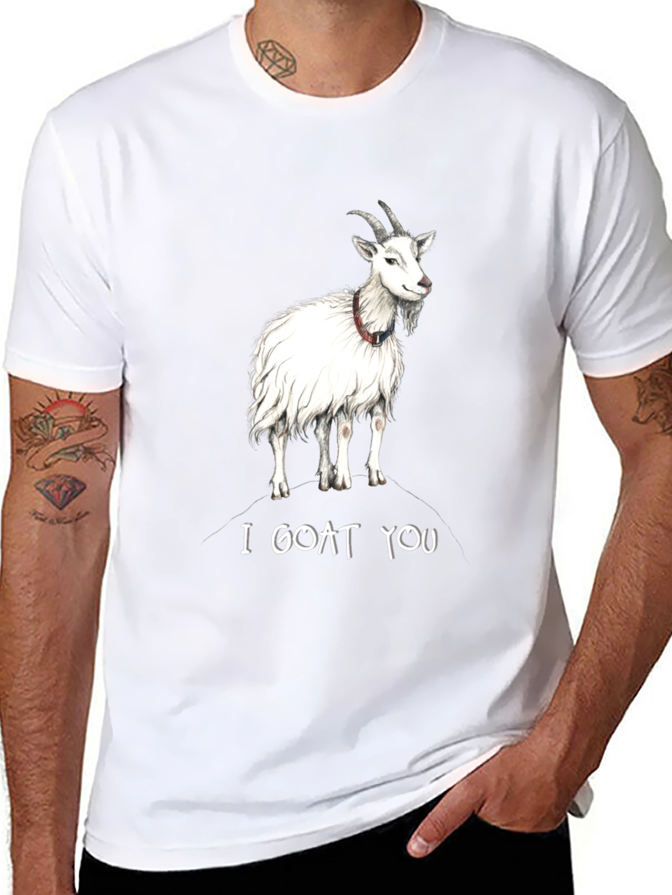 I Goat You Graphic T-Shirt - Black Cotton Tee