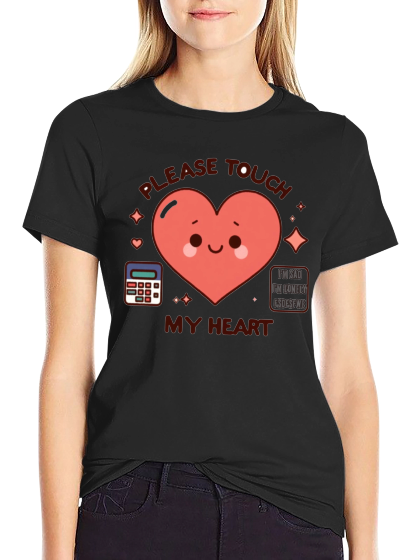 Please Touch My Heart Graphic T-Shirt