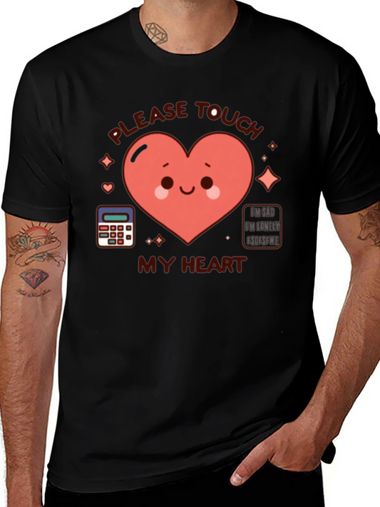 Please Touch My Heart Graphic T-Shirt