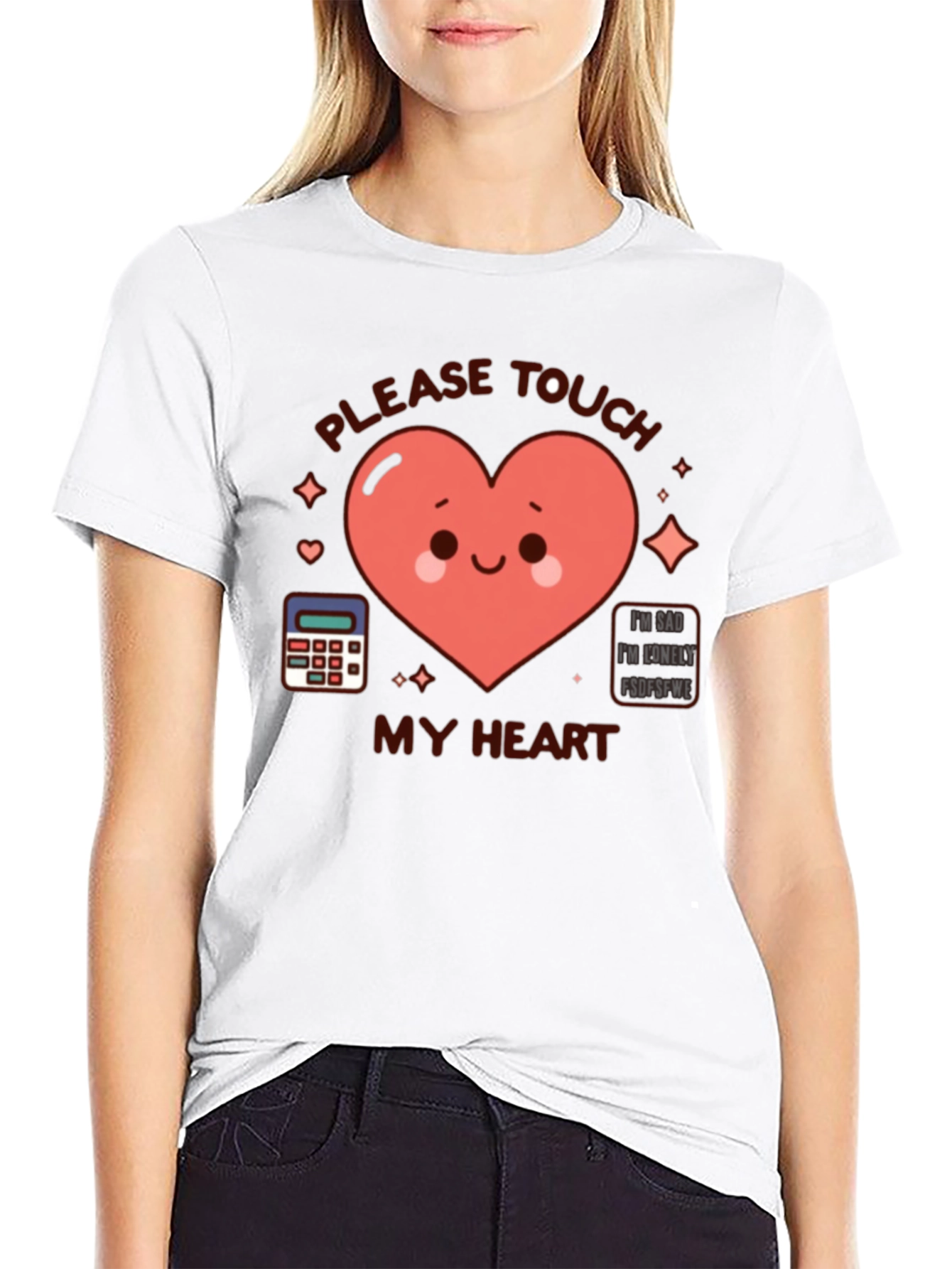 Please Touch My Heart Graphic T-Shirt