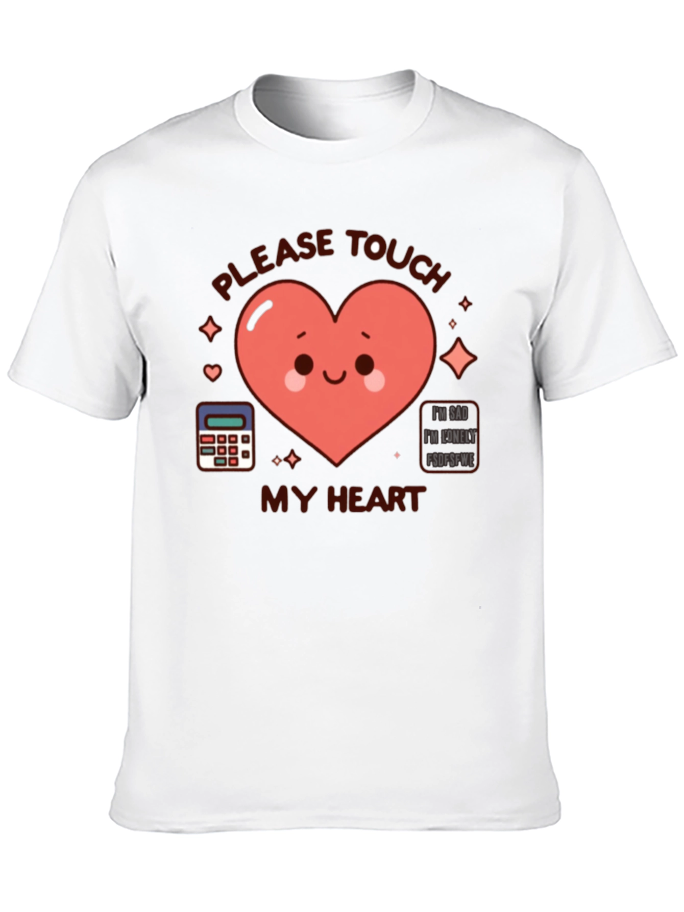 Please Touch My Heart Graphic T-Shirt